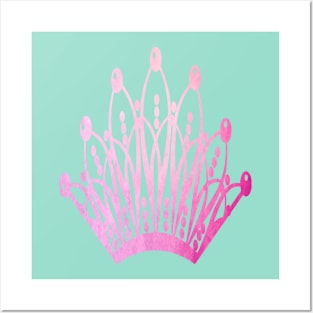 Pink Crown Posters and Art